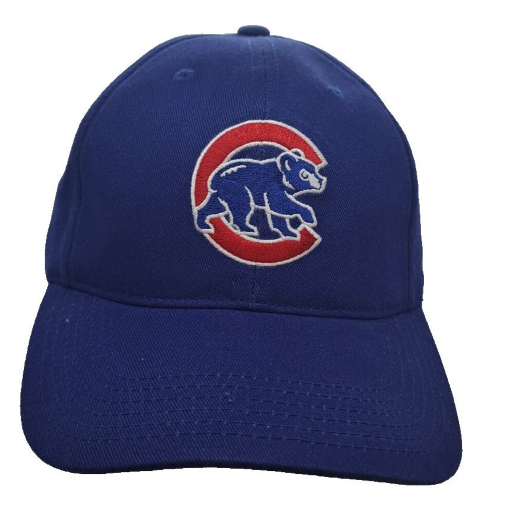 Vintage Chicago Cubs Snapback Hat - Blue - Twins Enterprise - MLB